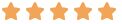 Five orange stars indicating a 5-star rating in this context of rating display.